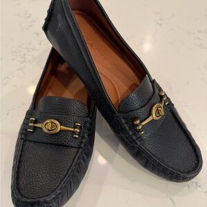 Coach Black Leather Loafers